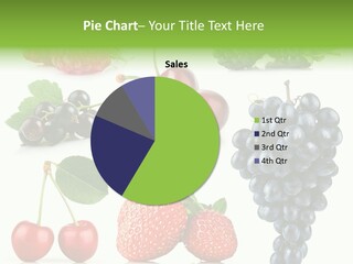 Juicy Vitamins Blackberry PowerPoint Template