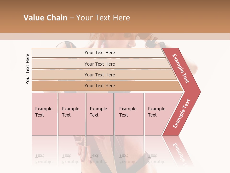 Isolated Posing Y PowerPoint Template