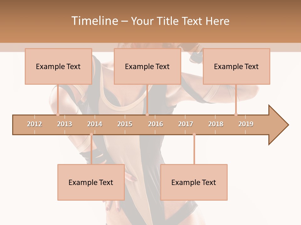 Isolated Posing Y PowerPoint Template