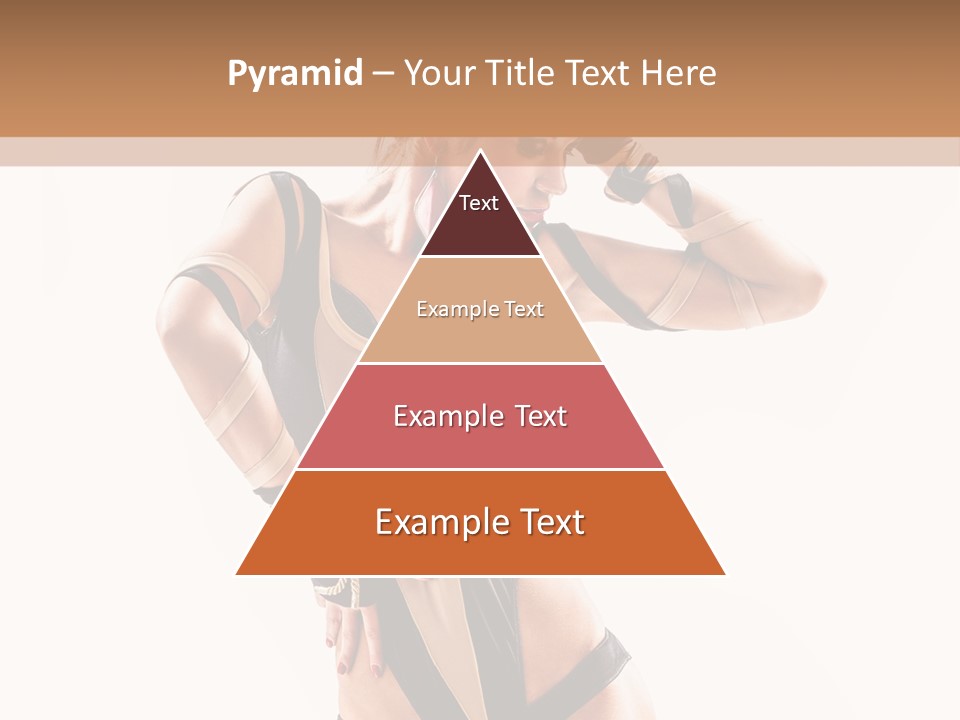 Isolated Posing Y PowerPoint Template
