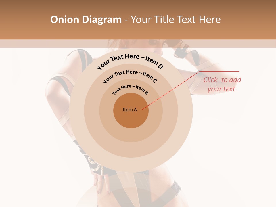 Isolated Posing Y PowerPoint Template