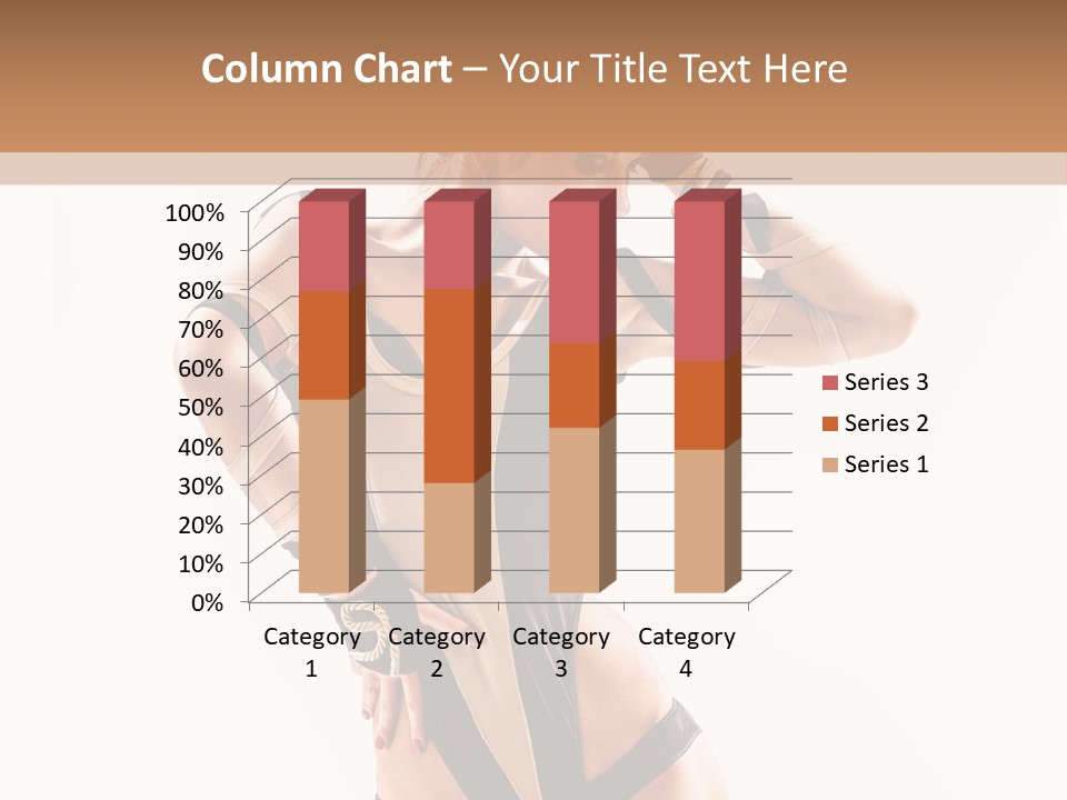 Isolated Posing Y PowerPoint Template