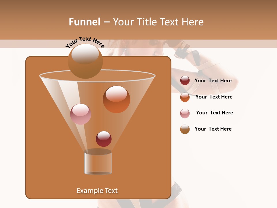 Isolated Posing Y PowerPoint Template