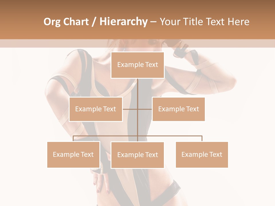 Isolated Posing Y PowerPoint Template