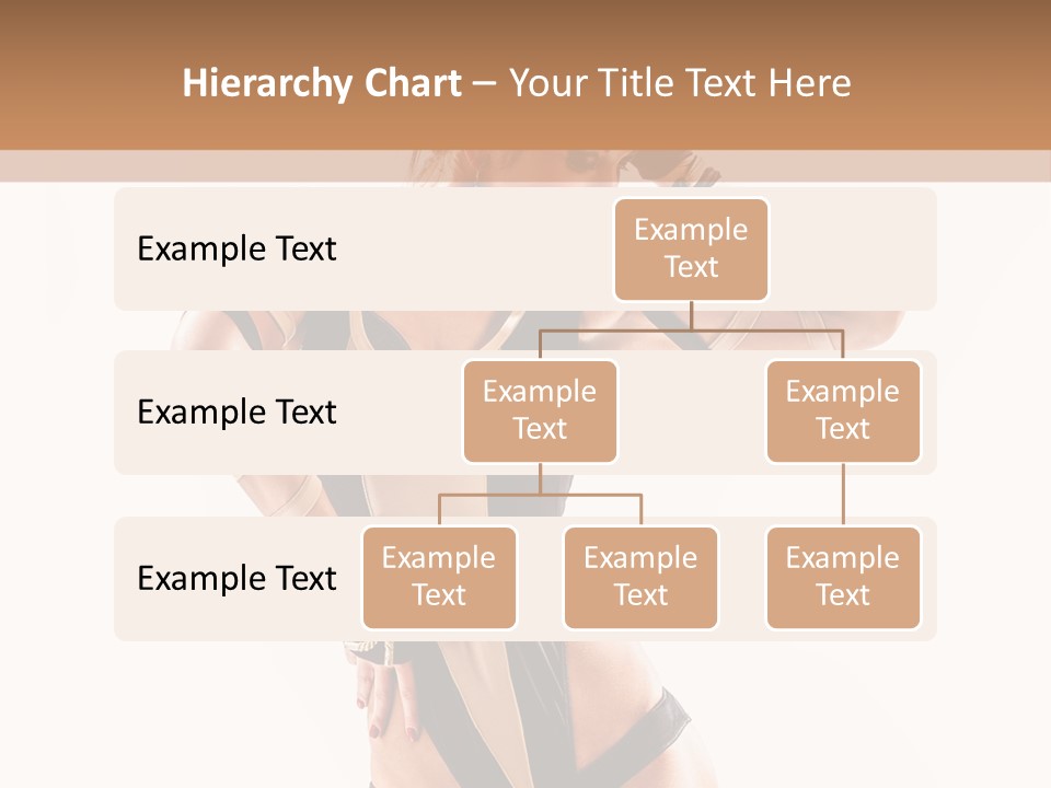 Isolated Posing Y PowerPoint Template