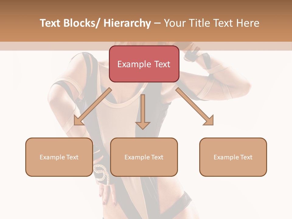 Isolated Posing Y PowerPoint Template