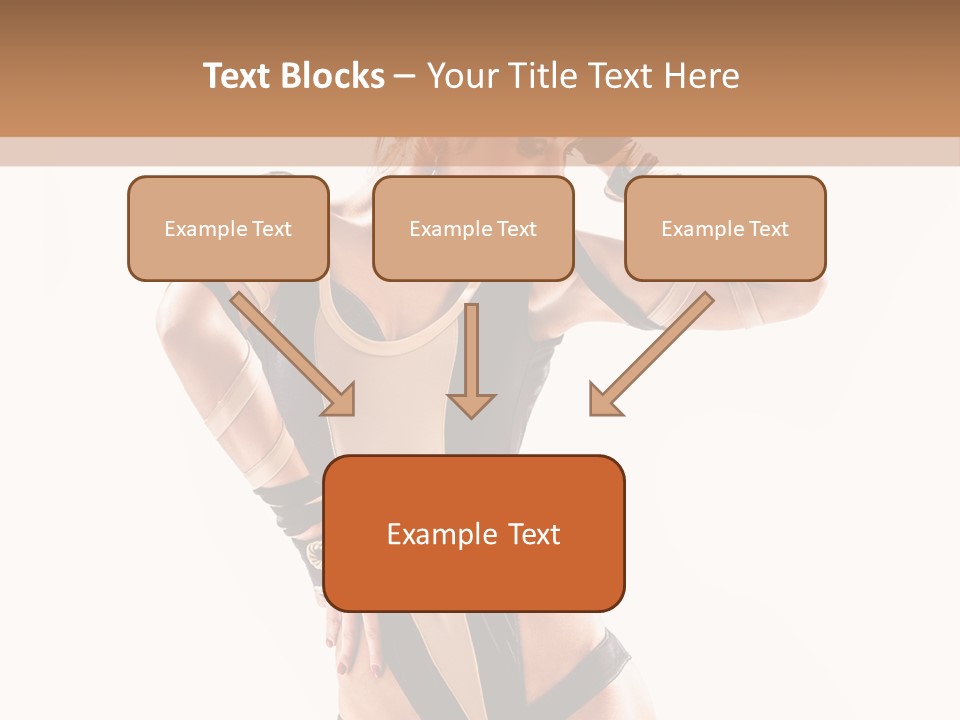 Isolated Posing Y PowerPoint Template