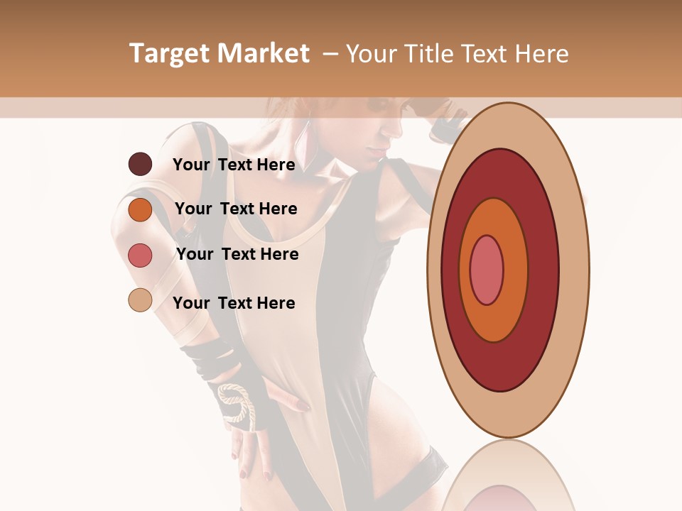 Isolated Posing Y PowerPoint Template