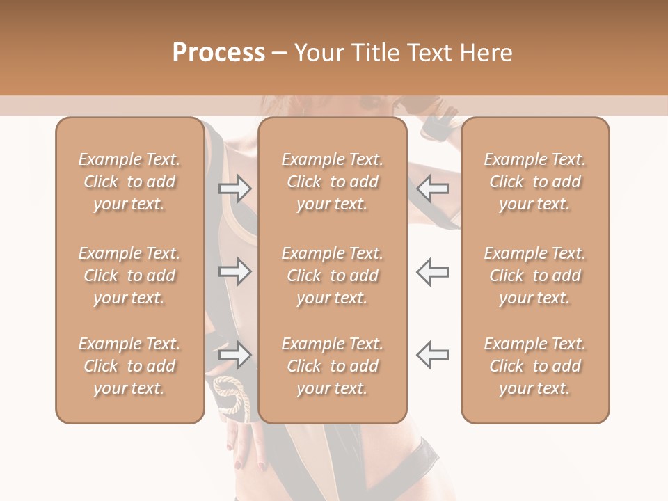 Isolated Posing Y PowerPoint Template