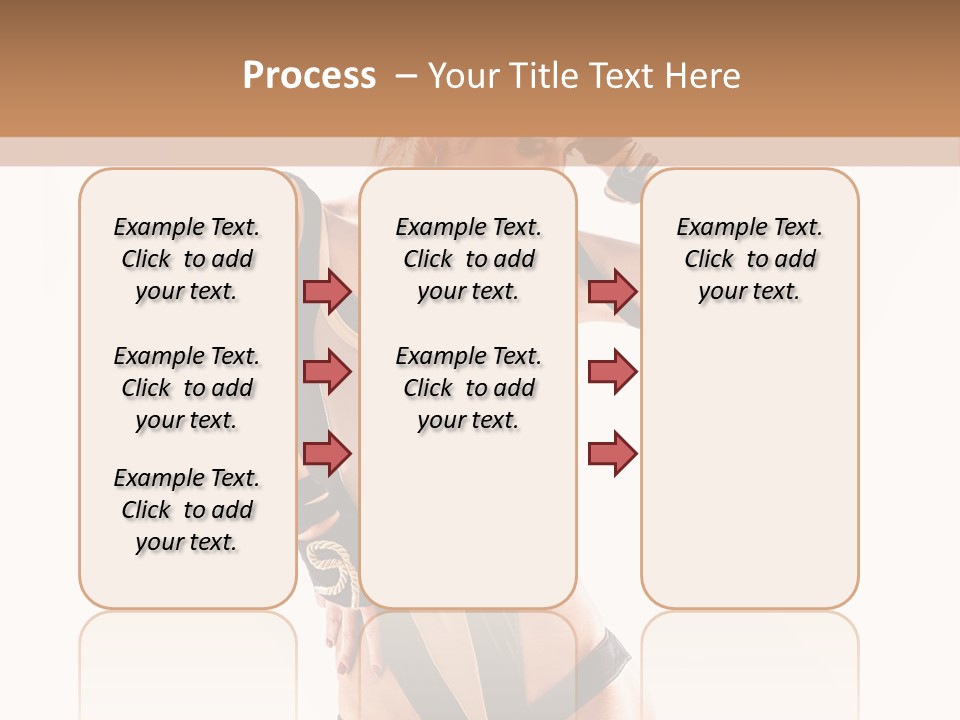 Isolated Posing Y PowerPoint Template