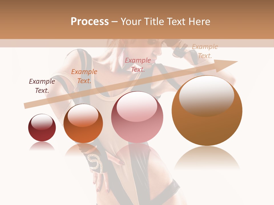 Isolated Posing Y PowerPoint Template