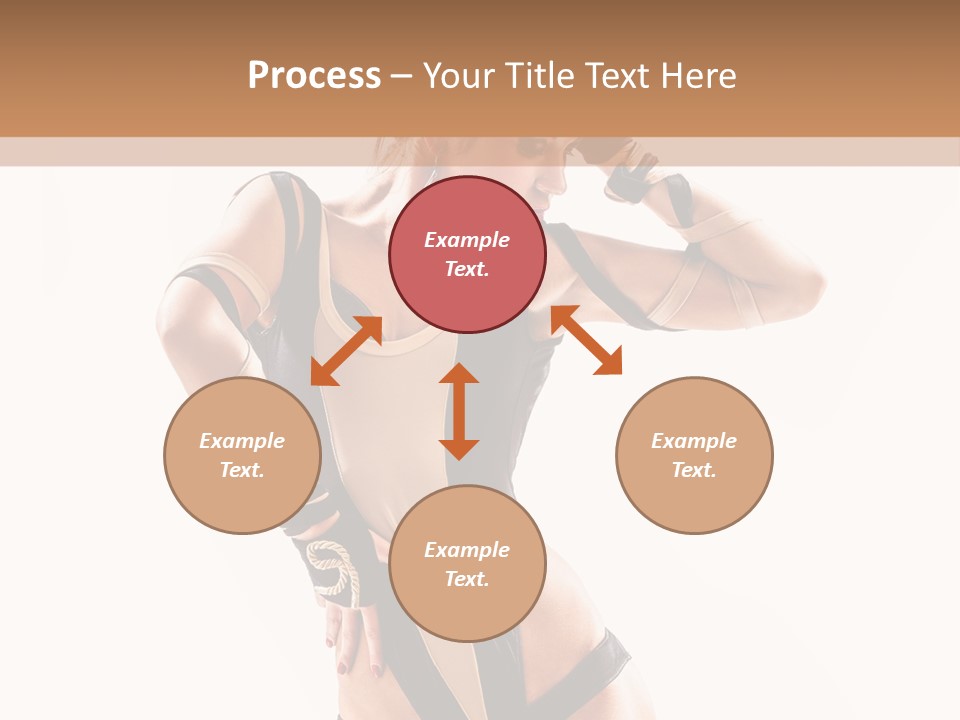 Isolated Posing Y PowerPoint Template