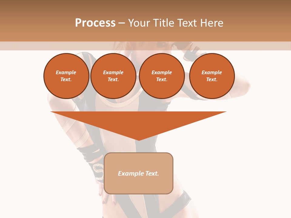 Isolated Posing Y PowerPoint Template