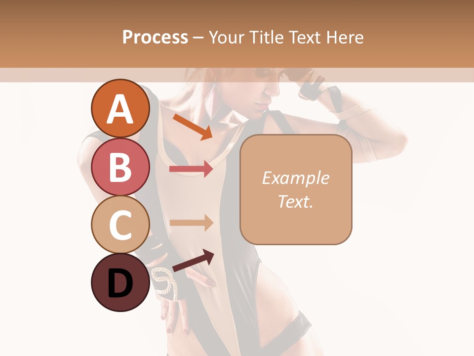 Isolated Posing Y PowerPoint Template