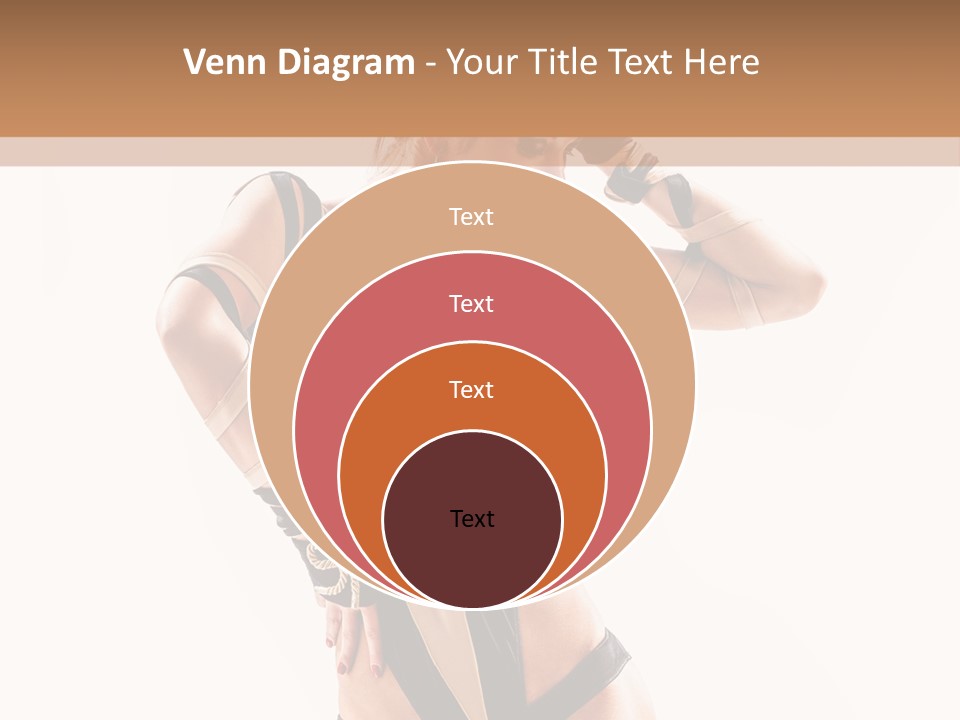 Isolated Posing Y PowerPoint Template