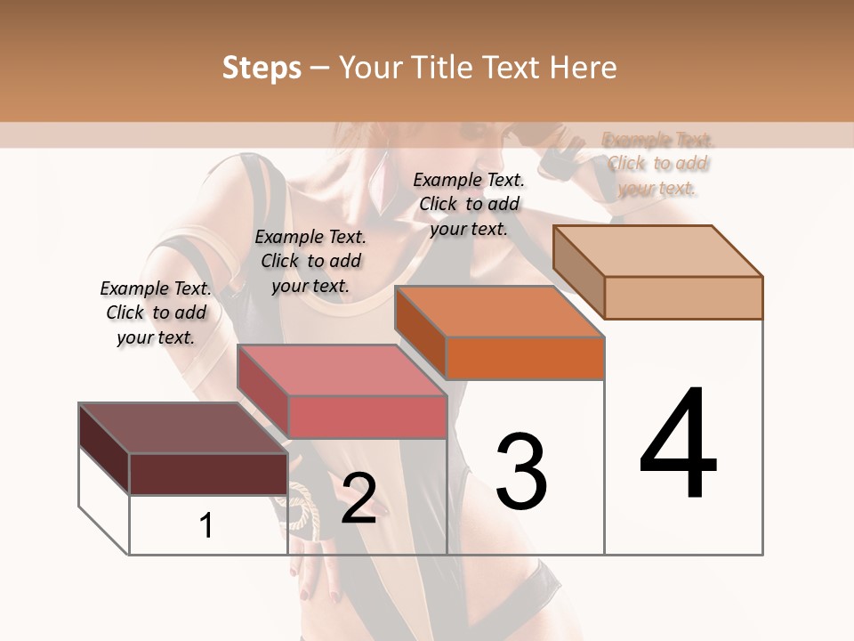 Isolated Posing Y PowerPoint Template