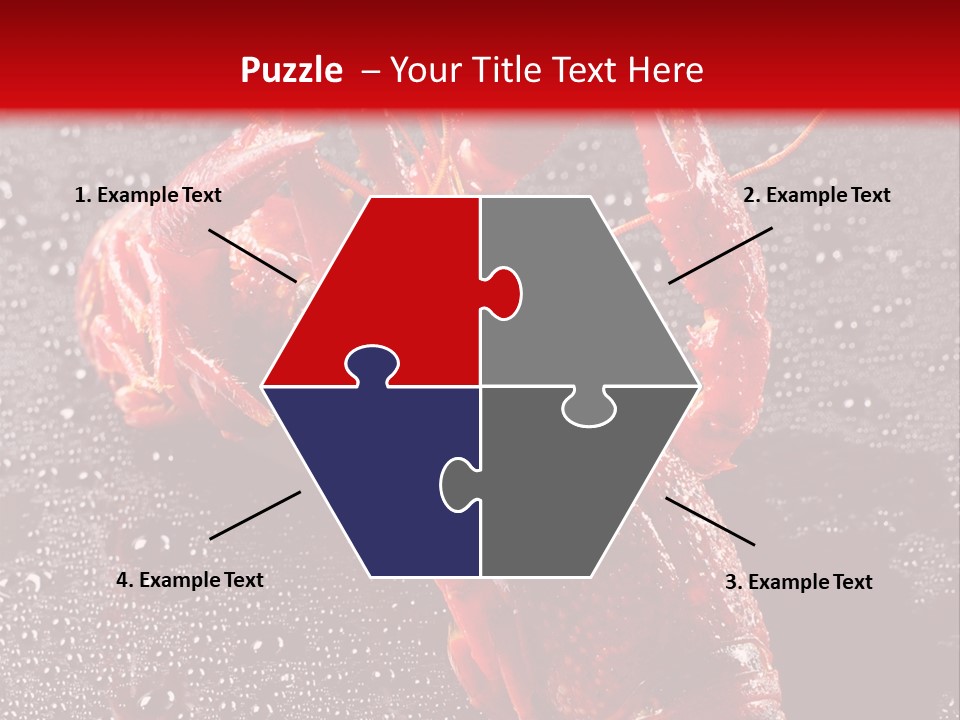 Invertebrate Crust Red PowerPoint Template