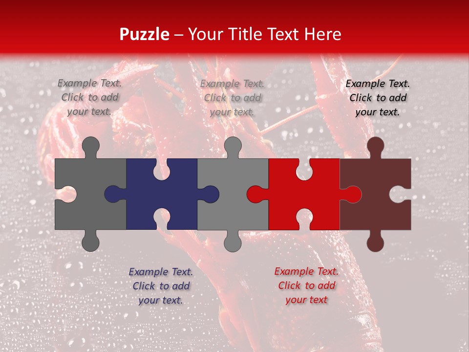 Invertebrate Crust Red PowerPoint Template