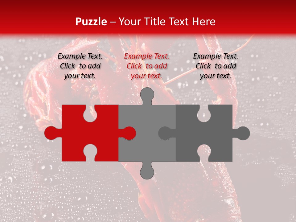 Invertebrate Crust Red PowerPoint Template