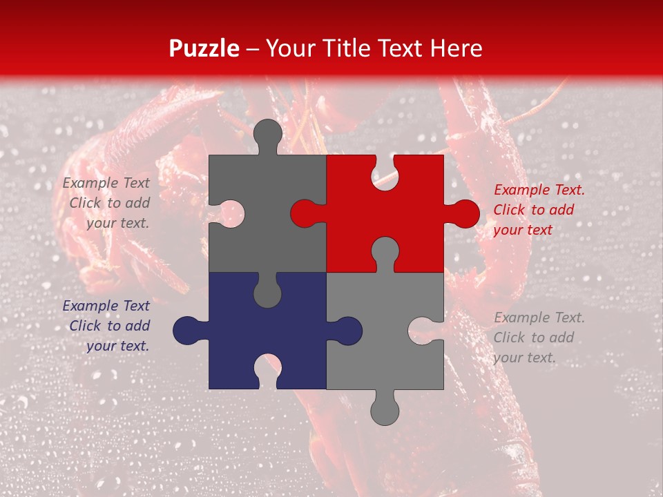 Invertebrate Crust Red PowerPoint Template