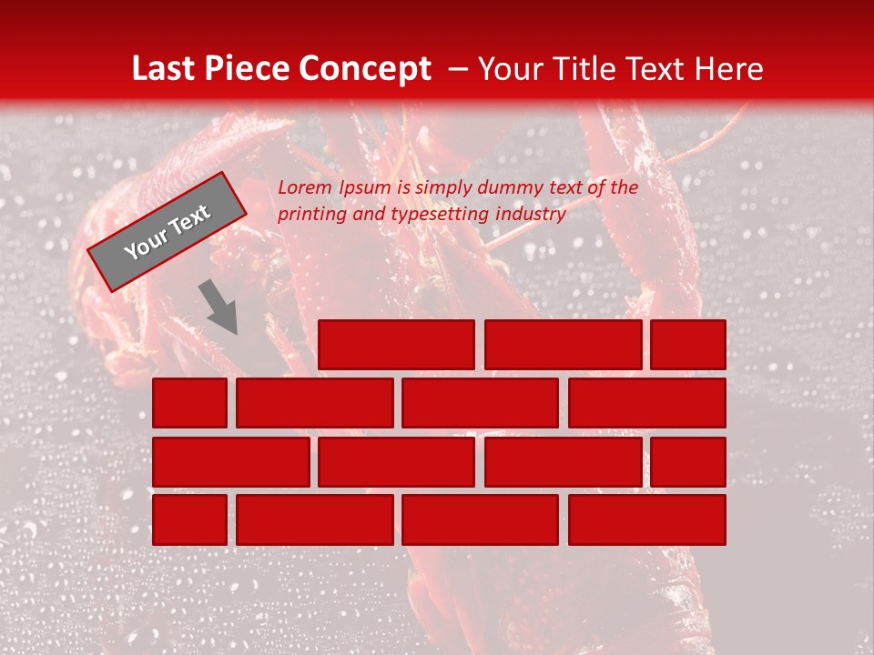 Invertebrate Crust Red PowerPoint Template