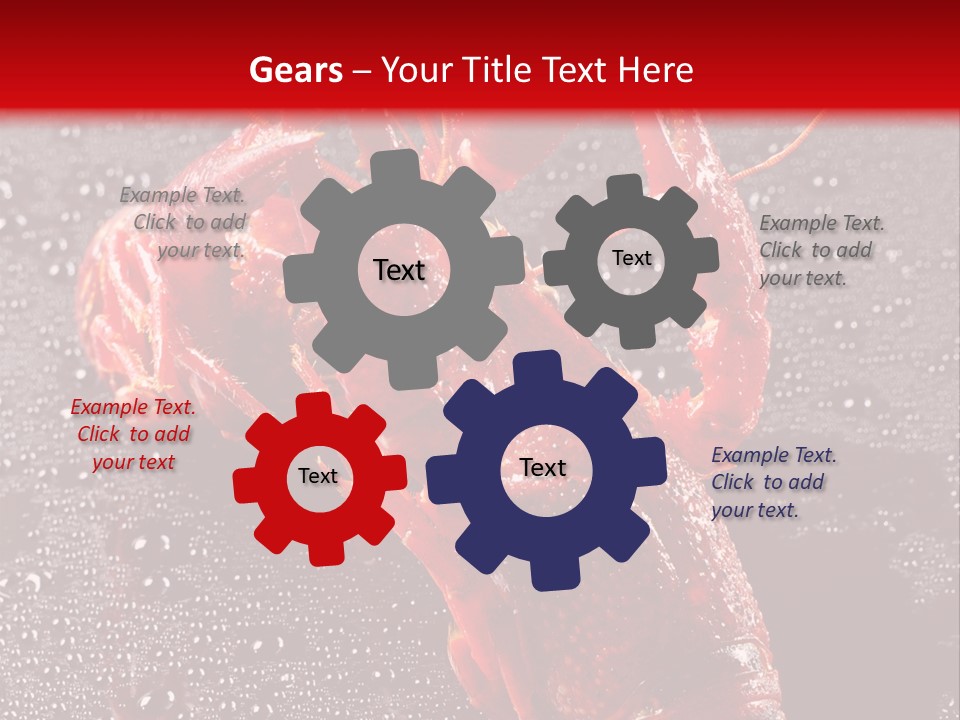Invertebrate Crust Red PowerPoint Template