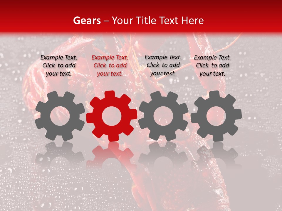 Invertebrate Crust Red PowerPoint Template