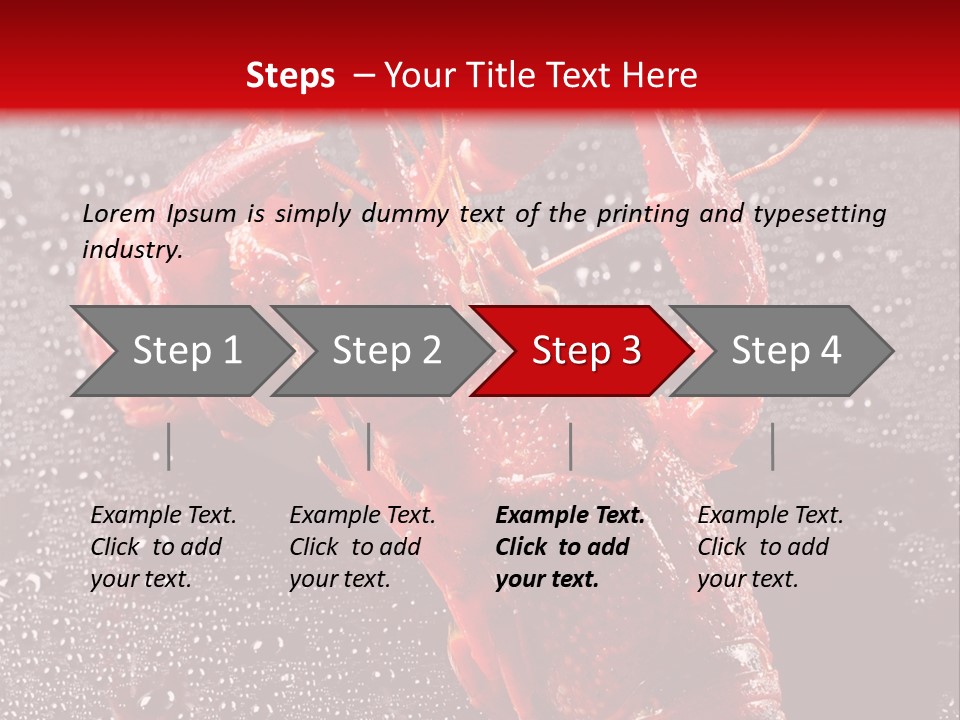 Invertebrate Crust Red PowerPoint Template