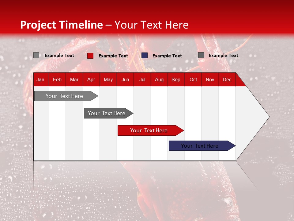 Invertebrate Crust Red PowerPoint Template