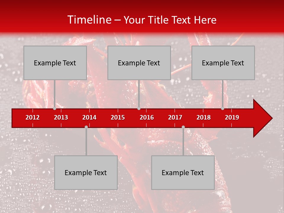 Invertebrate Crust Red PowerPoint Template