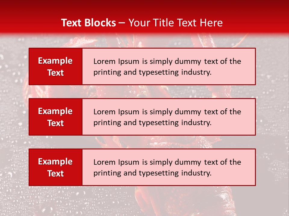 Invertebrate Crust Red PowerPoint Template