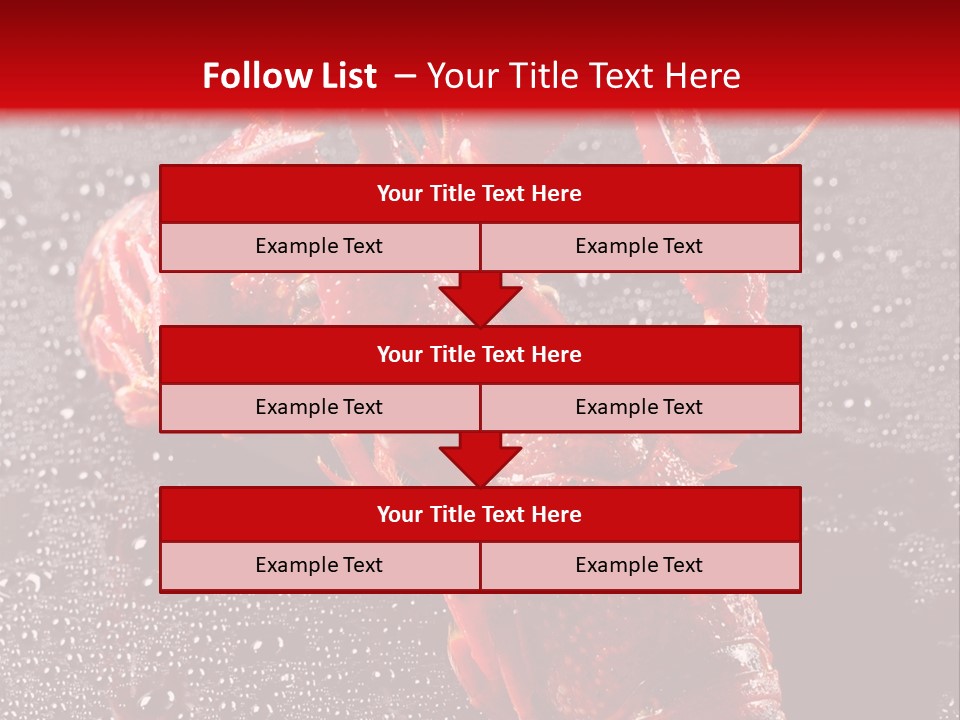 Invertebrate Crust Red PowerPoint Template