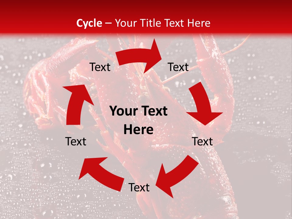 Invertebrate Crust Red PowerPoint Template