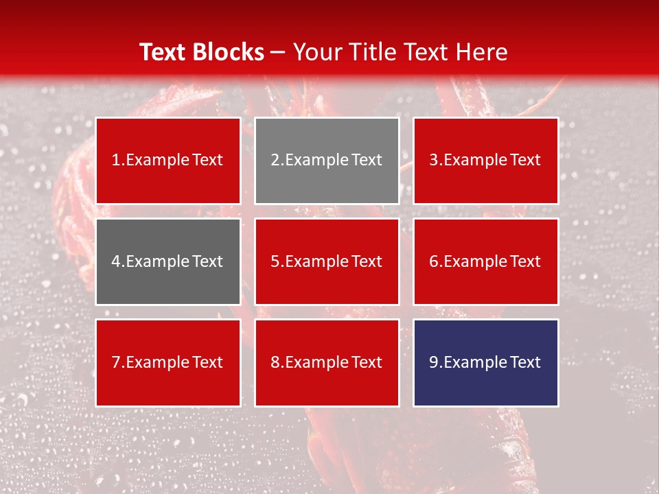 Invertebrate Crust Red PowerPoint Template