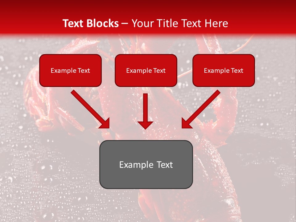 Invertebrate Crust Red PowerPoint Template
