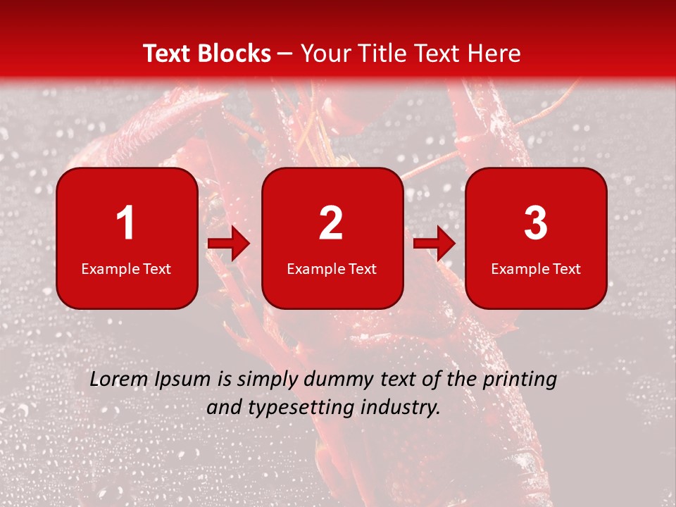 Invertebrate Crust Red PowerPoint Template
