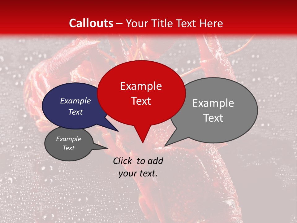Invertebrate Crust Red PowerPoint Template