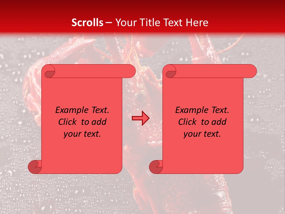 Invertebrate Crust Red PowerPoint Template