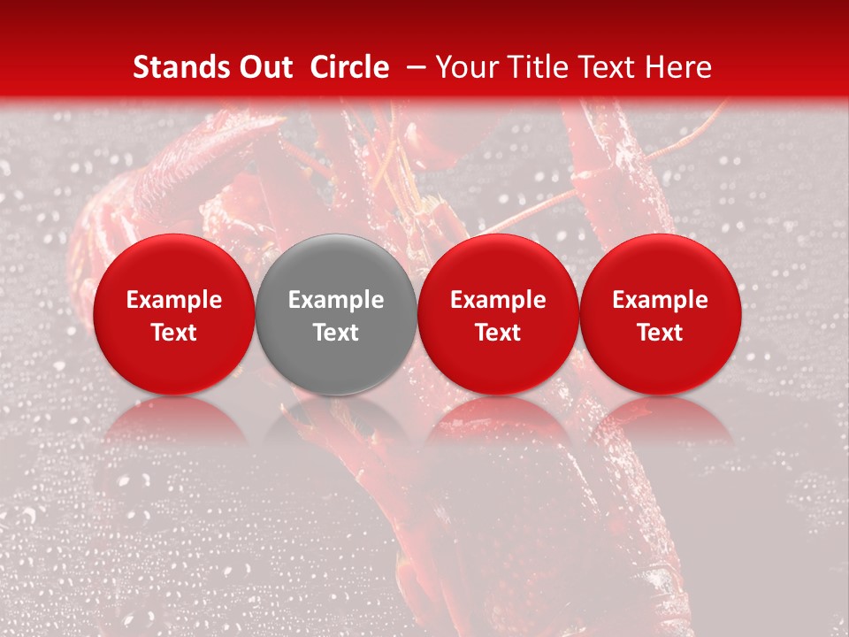 Invertebrate Crust Red PowerPoint Template