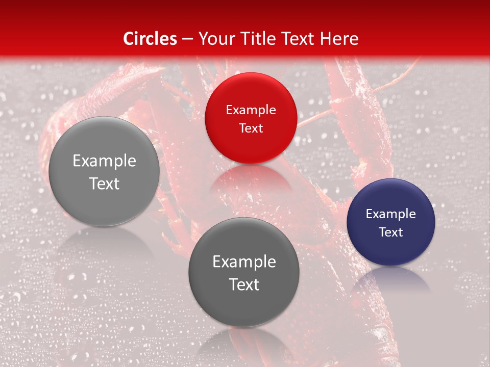 Invertebrate Crust Red PowerPoint Template