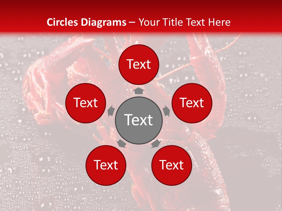 Invertebrate Crust Red PowerPoint Template