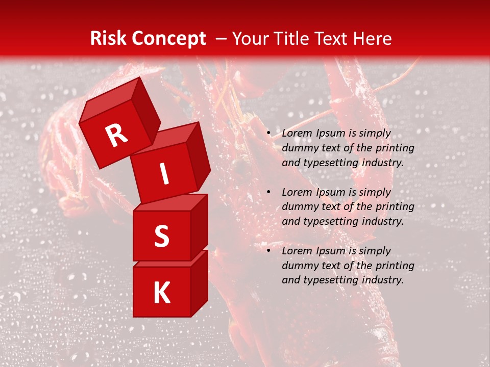 Invertebrate Crust Red PowerPoint Template