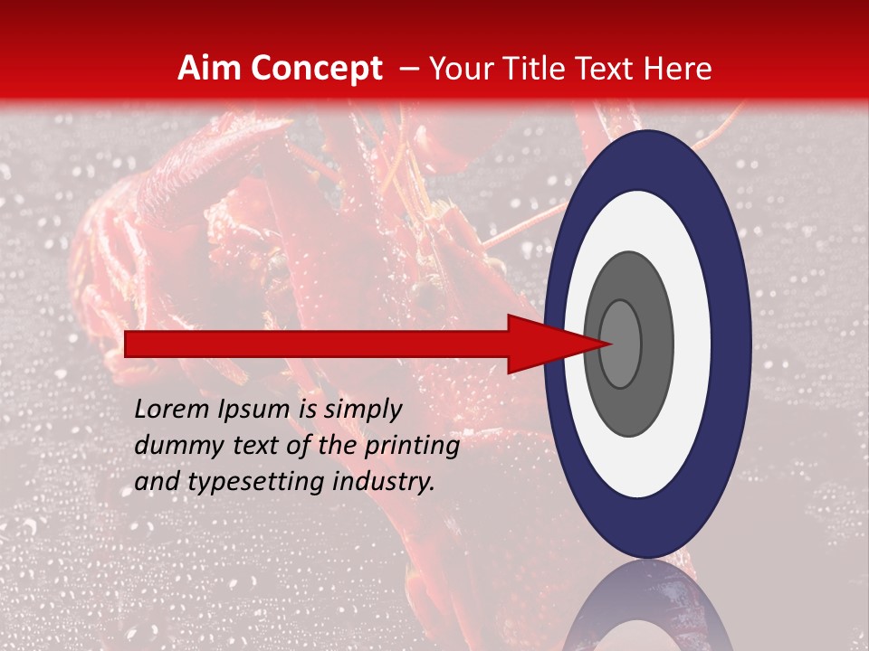 Invertebrate Crust Red PowerPoint Template