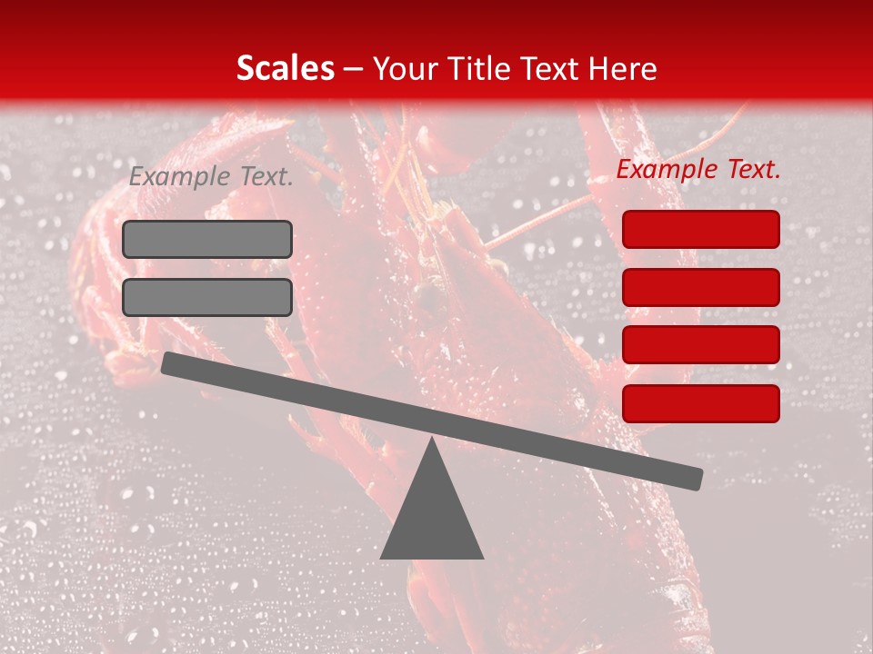 Invertebrate Crust Red PowerPoint Template
