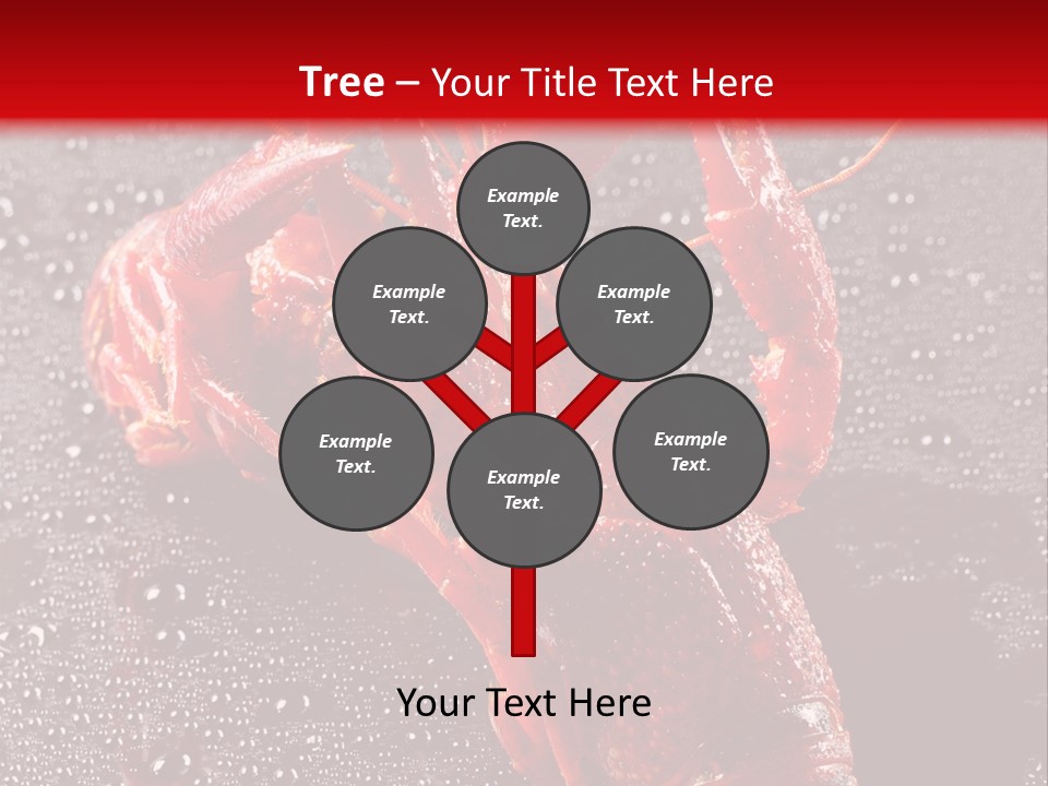 Invertebrate Crust Red PowerPoint Template