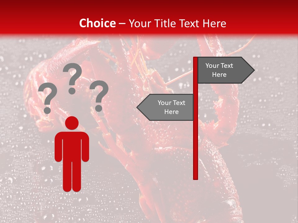 Invertebrate Crust Red PowerPoint Template