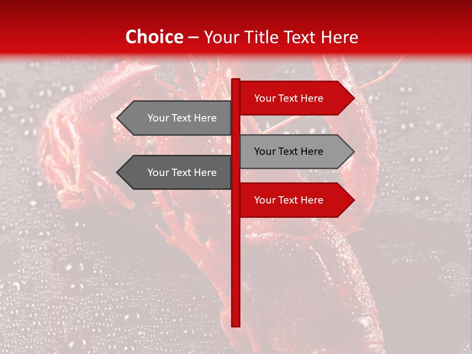 Invertebrate Crust Red PowerPoint Template