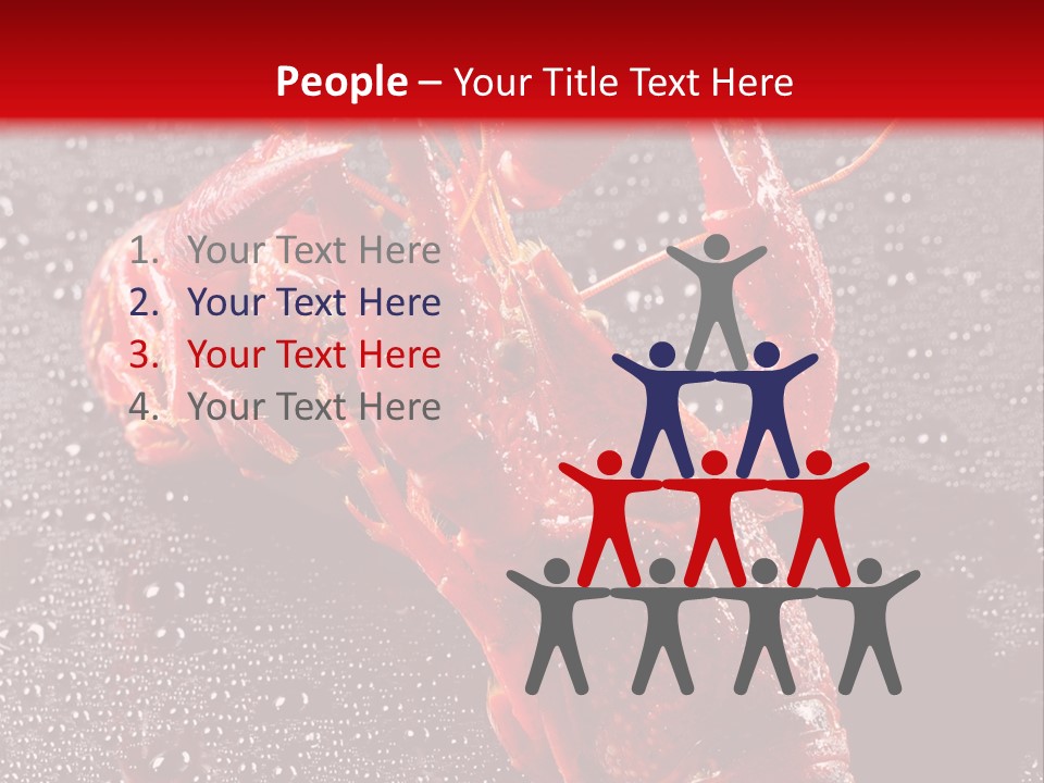 Invertebrate Crust Red PowerPoint Template