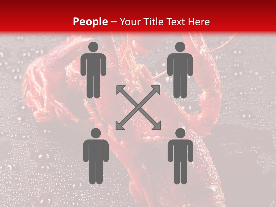 Invertebrate Crust Red PowerPoint Template