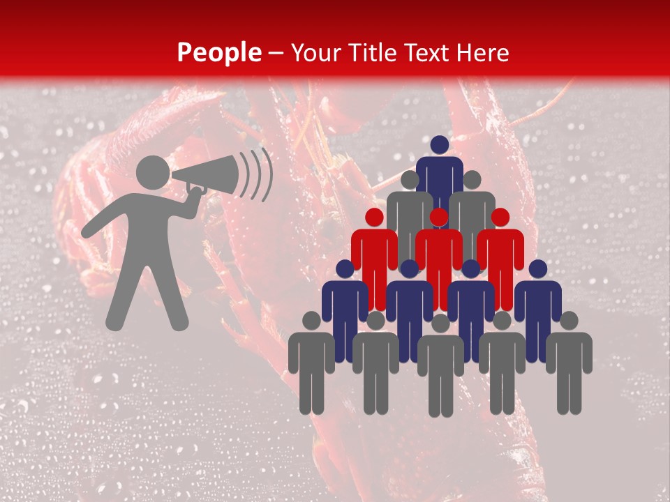 Invertebrate Crust Red PowerPoint Template